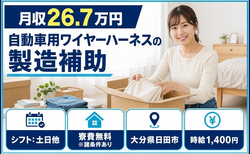 自動車用ワイヤーハーネスの製造補助（大分県日田市）寮費無料※諸条件ありで土日他の詳細画像