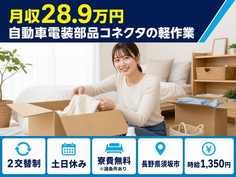 須坂市へ引っ越して自動車電装部品コネクタの軽作業◎寮費無料※諸条件あり・土日休みの詳細画像