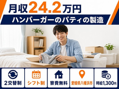 住み込みで働けるハンバーガーのパティの製造＜愛媛県八幡浜市＞寮費無料・未経験OKの詳細画像