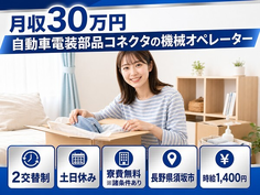 自動車電装部品コネクタのオペレーター（長野県須坂市）寮費無料※諸条件ありで土日休みの詳細画像